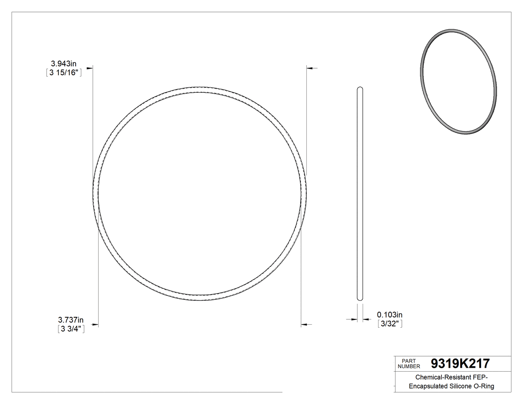 Technical drawing - 9319K217